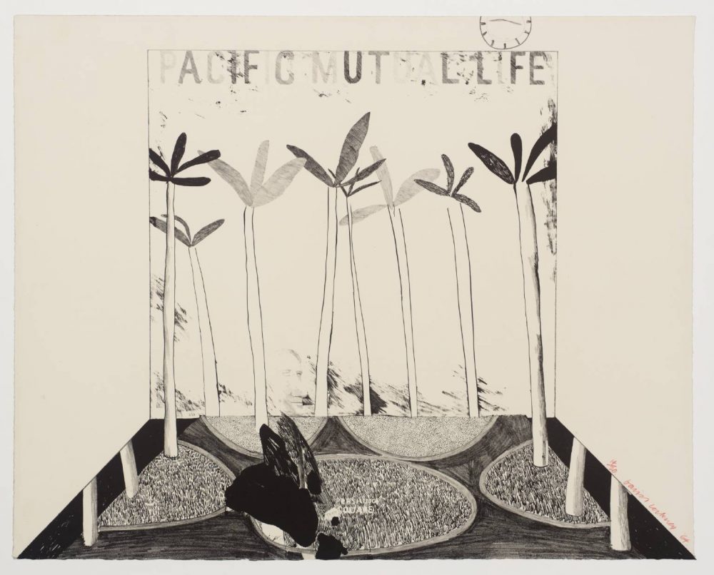 Pacific Mutual Life 1964 by David Hockney born 1937