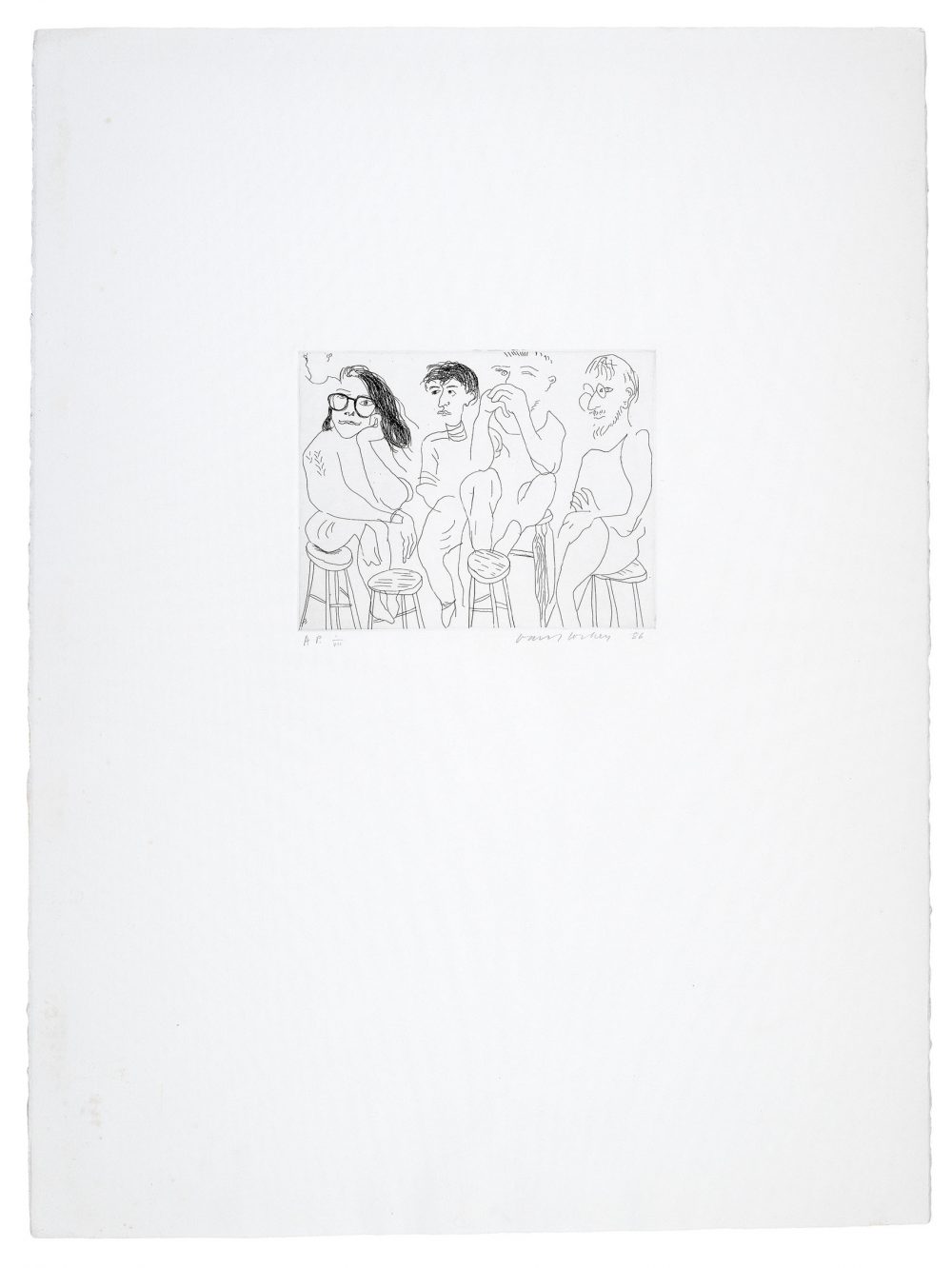 David Hockney_Harvard Etching_full sheet